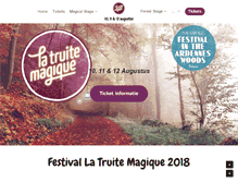 Tablet Screenshot of la-truite-magique.com